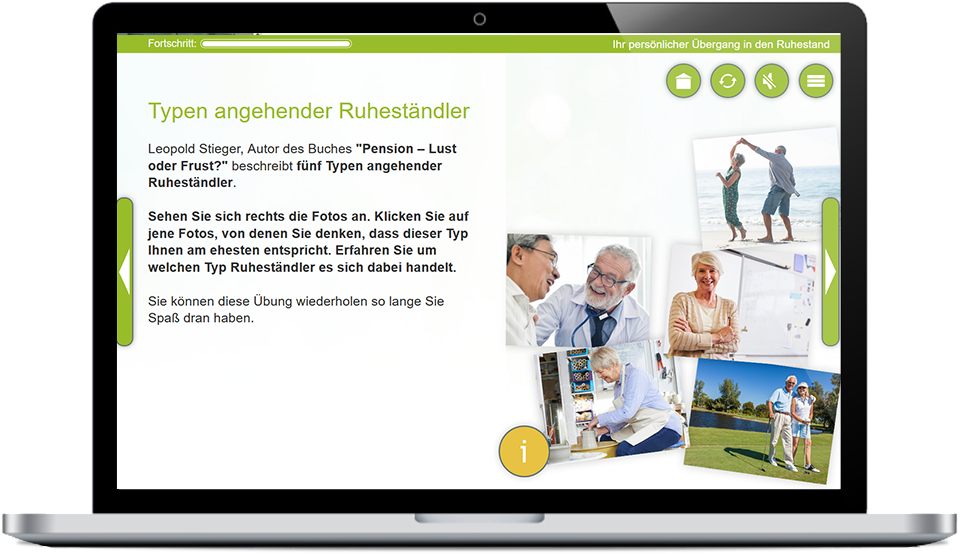 E-Learning Kurs "Auf in den (Un-)Ruhestand"