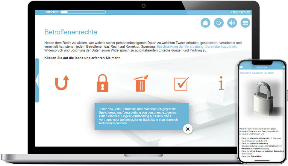 Online-Training "Datenschutz und Informationssicherheit kompakt" auf lona.eu