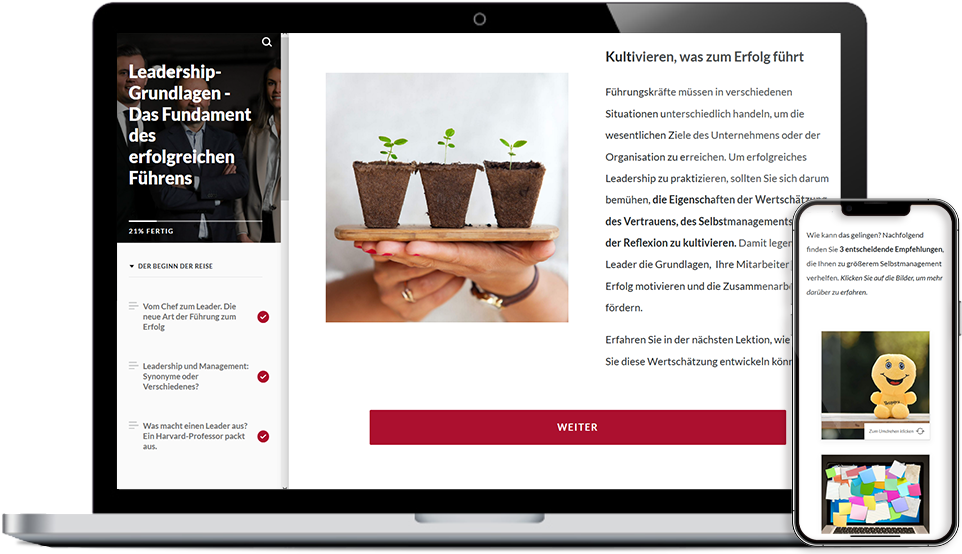 E-Learning Kurs für Mitarbeiter: Leadership-Grundlagen