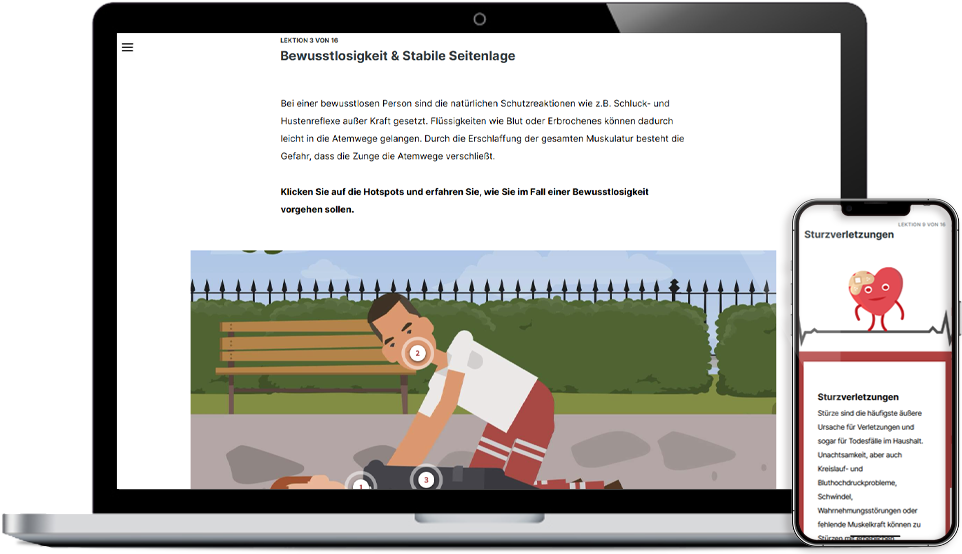 Online-Kurs zum Thema "Erste Hilfe"