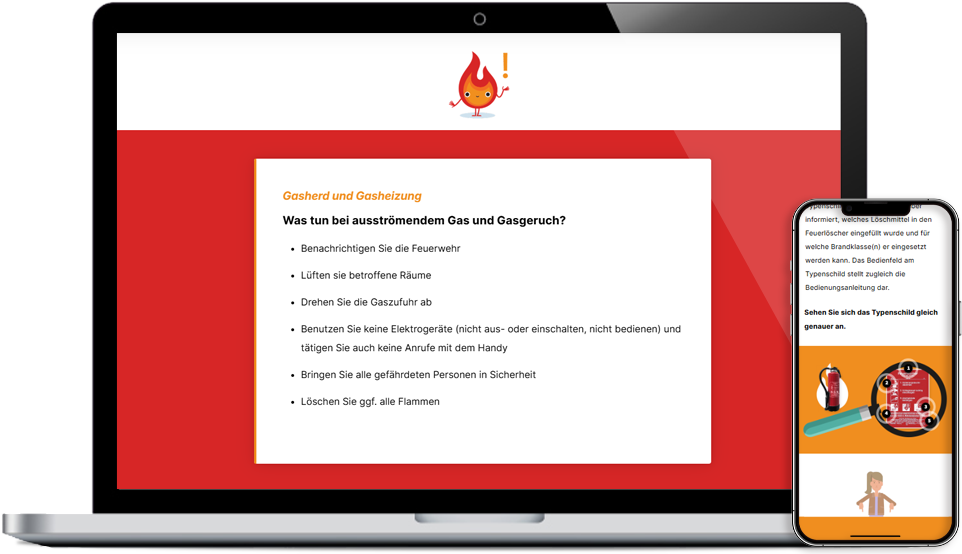 Online-Kurs für Mitarbeiter zum Thema "Brandschutz"