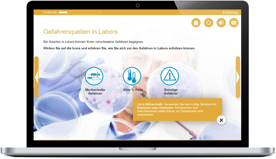 Arbeitssicherheit im Gesundheitsbereich – Persönliche Schutzausrüstung Online-Training "Arbeitssicherheit im Gesundheitsbereich – Persönliche Schutzausrüstung" auf lona.eu