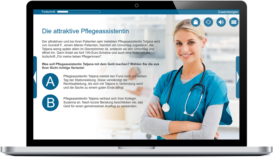 Online-Training "Compliance in der Pflege - Aufbaumodul" auf lona.eu