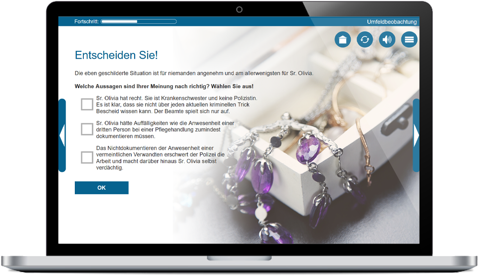 Online-Training "Compliance in der mobilen Pflege" auf lona.eu
