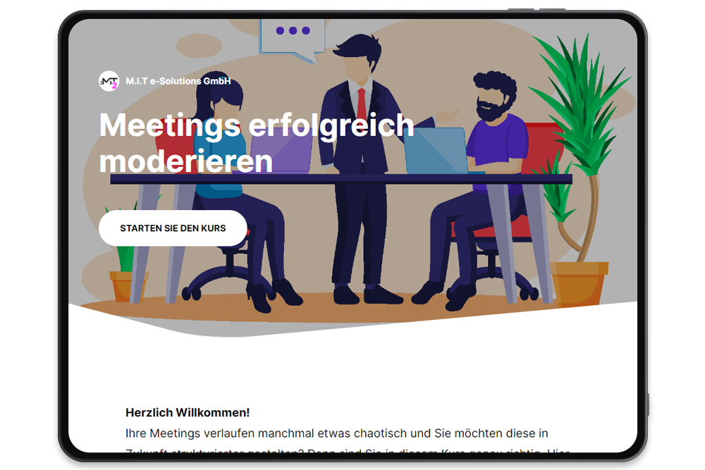 Unser Online-Training "Meetings erfolgreich moderieren" auf lona.eu