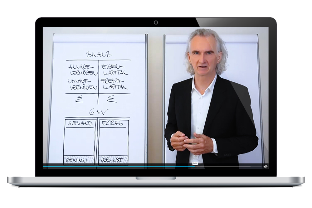 E-Learning Kurs zum Thema "Bilanz und G+V - Grundlagen und Zusammenhänge"